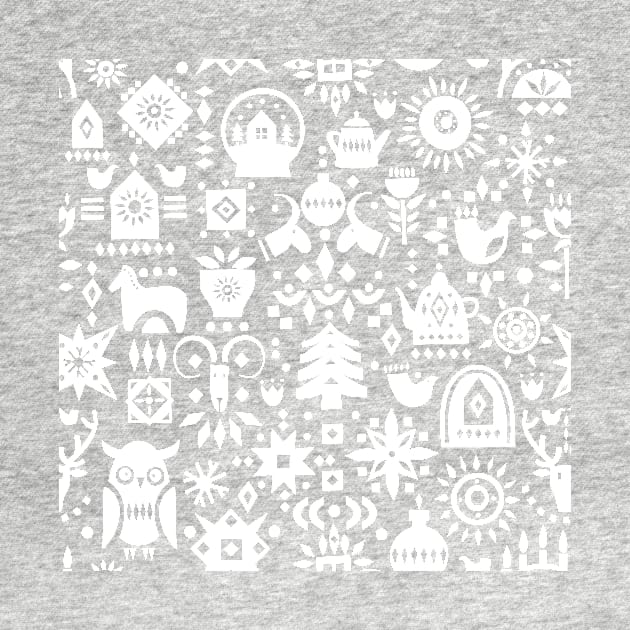 Slavic Folk Pattern with Animals by SybaDesign